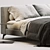 Elegant Meridiani Louis Up Bed 3D model small image 2