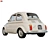 Vintage-inspired Abarth 500: Beige Beauty! 3D model small image 2