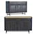 Elegant Milano Bar Cabinet 3D model small image 2