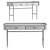 Milano 140 Desk - Elegant and Functional 3D model small image 2