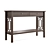 Transitional Style Console Table with Storage 3D model small image 1