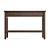 Transitional Style Console Table with Storage 3D model small image 2