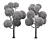 Elegant Decorative Tree: 5m Height 3D model small image 5