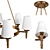 Bronze Ceiling Lamp, Owen Lyca: Elegant White Fabric Shade 3D model small image 3