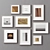 Multiframe Picture Frames Set 3D model small image 3