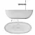 Rexa Design HOLE Bathtub: Elegant and Versatile 3D model small image 5