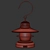 Vintage Edison Lantern - Rust-Resistant Steel 3D model small image 8