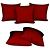 Elegant Embroidered Throw Pillows 3D model small image 2