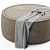 Aura Diamond Ottoman 3D model small image 3