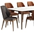 Poliform Henry Table & Emporio Chair Set 3D model small image 3