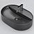 Modern Matte Ceramic Sink 3D model small image 3