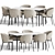 Modern Dining Set 98: Stylish and Functional 3D model small image 2