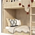 Kids Room Bed - Modern and Stylish 3D model small image 3