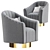 Garda Modern Armchair - Sleek and Stylish 3D model small image 2