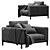 Delavega C207 Armchair: Stylish and Comfortable 3D model small image 5