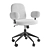 Sleek Faro Gray Office Chair 3D model small image 4