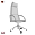 Executive Lead Series Armchair 3D model small image 2