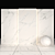 White Statuary Marble: Elegant Textured Tiles 3D model small image 2