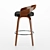 Stylish Glenrose Swivel Bar Stool 3D model small image 3