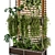 Vertical Pallet Planter Set - Outdoor Plants 3D model small image 3