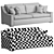Wesley Hall Lowell: Contemporary Sofa 3D model small image 4