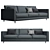 Bernhardt Dakota Sofa: Luxurious Comfort in a Classic Design 3D model small image 1