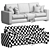 Wesley Hall Ample Sofa: Sleek and Stylish Comfort 3D model small image 4