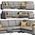 Wesley Hall Ample Sectional - Spacious and Stylish 3D model small image 1