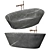 Cocoon Stone Bath: A Natural Oasis 3D model small image 1