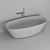 Cocoon Stone Bath: A Natural Oasis 3D model small image 5