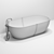 Cocoon Solid Stone Bath: Timeless Elegance 3D model small image 5