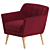 Elegant Madelyn Chair: Stylish sophistication for your space 3D model small image 2