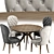 Title: Aria Chair & Clark Table Set 3D model small image 2