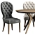 Title: Aria Chair & Clark Table Set 3D model small image 3