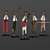 Musical Band Collectible Figurines 3D model small image 1