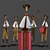 Musical Band Collectible Figurines 3D model small image 5