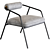 Elegant Cyrus Chair: Timeless Anthropologie Design 3D model small image 1