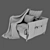 Elegant Armchair for Stylish Comfort 3D model small image 14