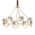 Adonica-ch: Elegant Crystal Chandelier 3D model small image 1