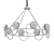 Adonica-ch: Elegant Crystal Chandelier 3D model small image 2