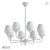 Minimalist Glass Chandelier AX373 3D model small image 2