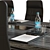 Sleek Conference Table 3D model small image 4