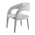 Elegant Hawkins Dining Chair 3D model small image 4