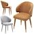 Dutchbone Lunar Leather Chair: Modern Elegance for Your Space 3D model small image 5