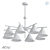 Modern AK752 Chandelier for Stylish Interiors 3D model small image 2