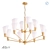 Vintage American Style Ceiling Chandelier 3D model small image 1