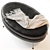 Pietro Mid-Century Oval Ottoman: Sleek and Stylish Seating 3D model small image 4