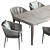 Elegant Muse Dining Set 3D model small image 2