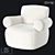 LoftDesigne 36559 Armchair: Stylish and Comfortable 3D model small image 1