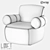 LoftDesigne 36559 Armchair: Stylish and Comfortable 3D model small image 2